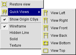 Part context menu