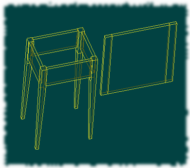 Table assembly step 1